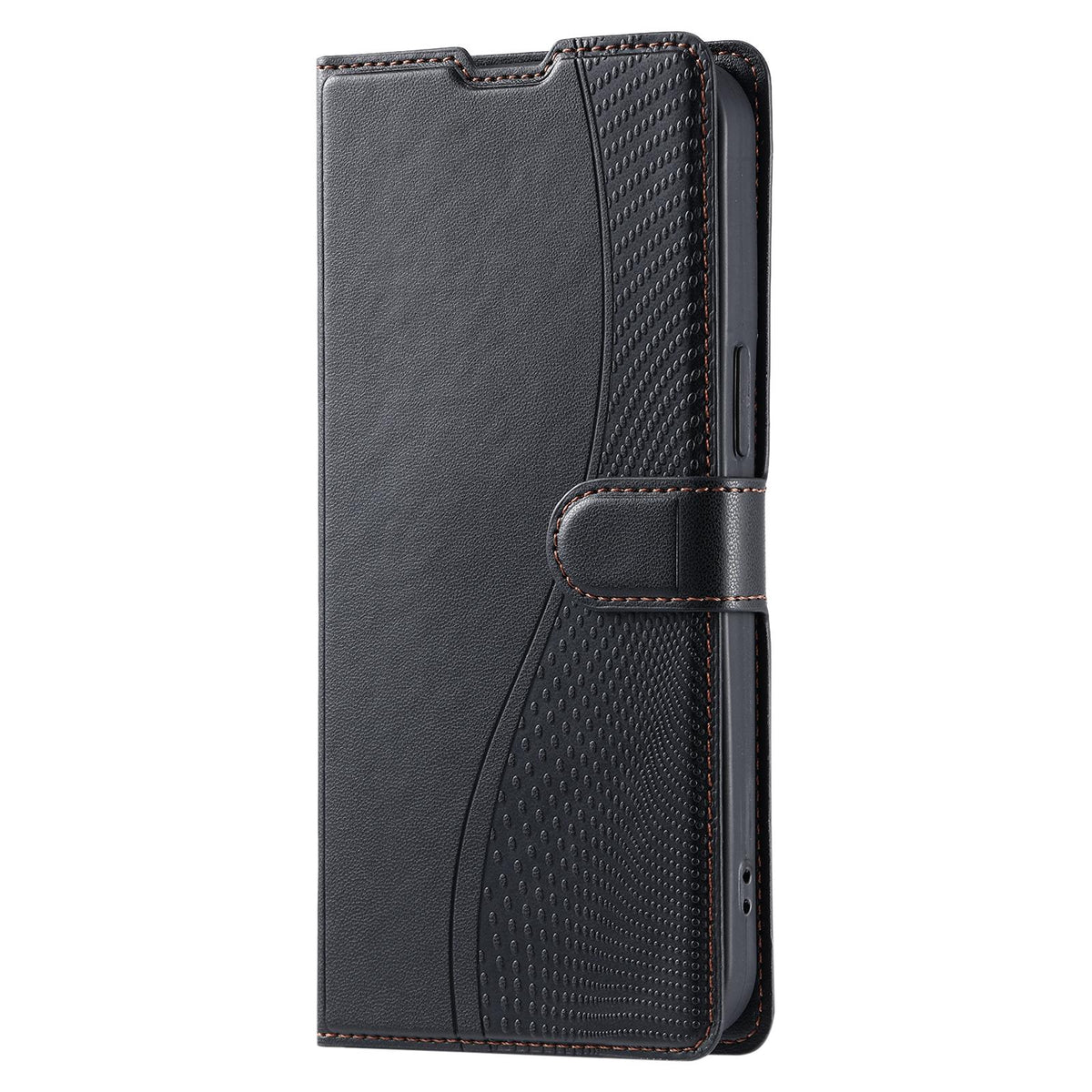 For iPhone 17 Voltage Ultra-thin Dot Leather Phone Case - Black - EDA007107530D