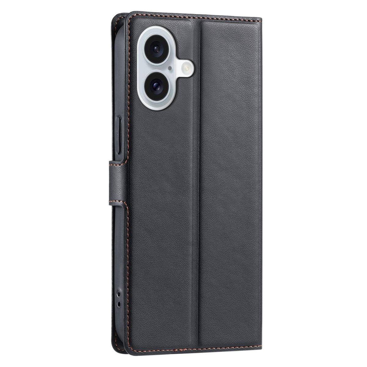For iPhone 17 Voltage Ultra-thin Dot Leather Phone Case - Black - EDA007107530D