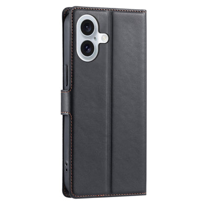 For iPhone 17 Voltage Ultra-thin Dot Leather Phone Case - Black - EDA007107530D
