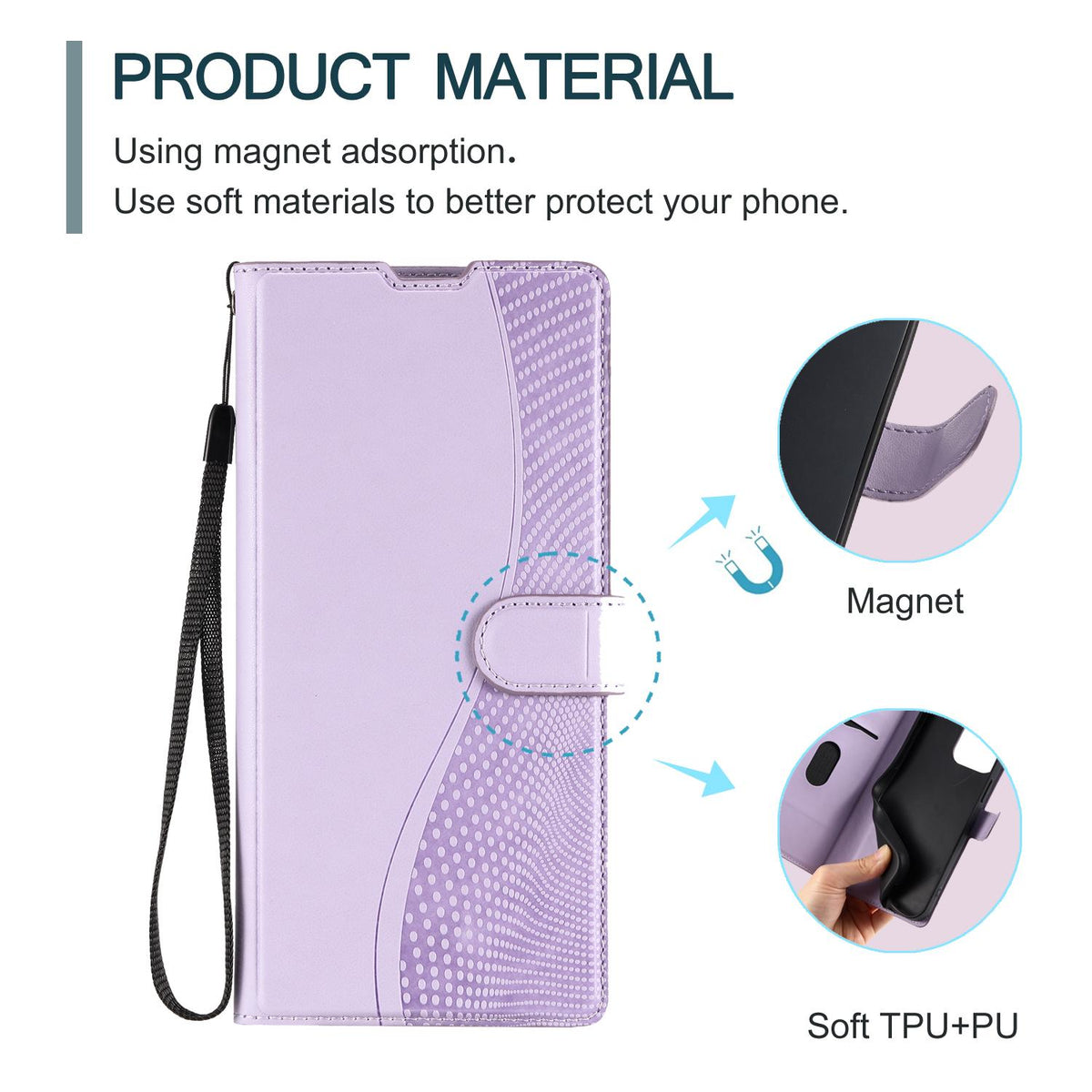 For iPhone Air Voltage Ultra-thin Dot Leather Phone Case - Purple - EDA007107531A