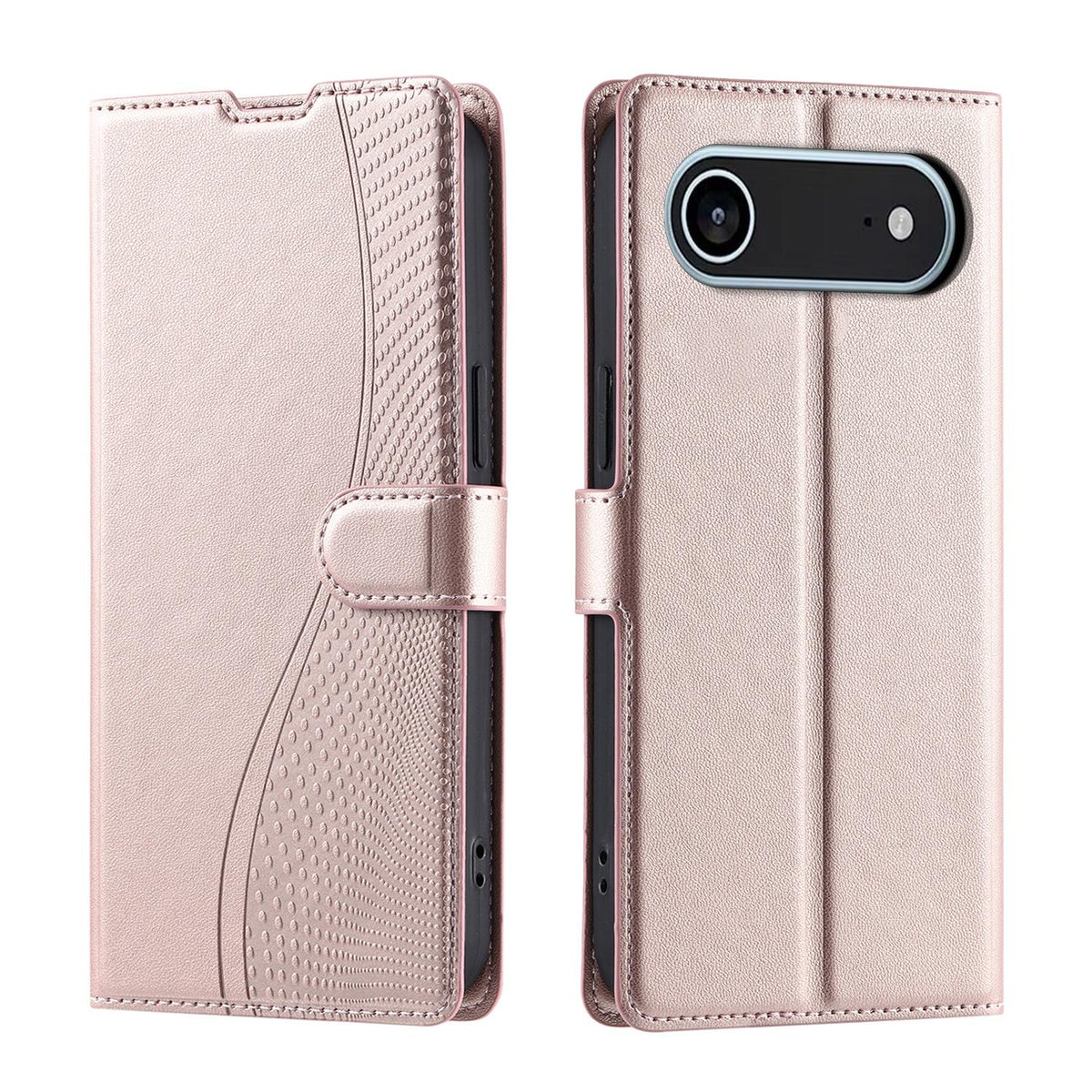 For iPhone Air Voltage Ultra-thin Dot Leather Phone Case - Rose Gold - EDA007107531B