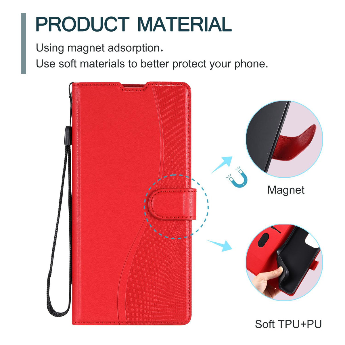 For iPhone Air Voltage Ultra-thin Dot Leather Phone Case - Red - EDA007107531C