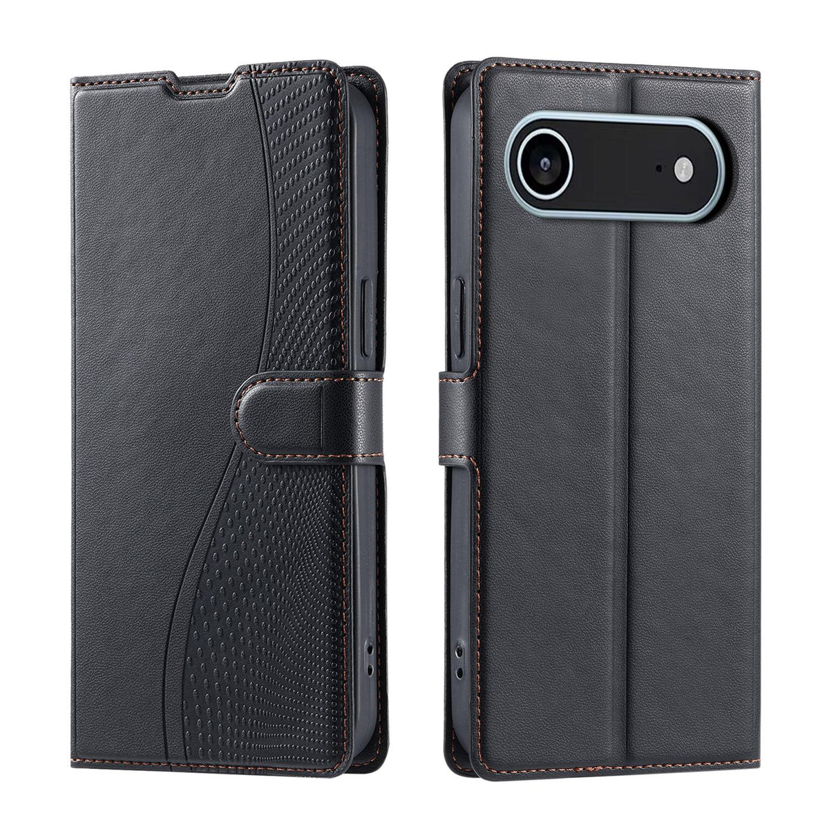 For iPhone Air Voltage Ultra-thin Dot Leather Phone Case - Black - EDA007107531D