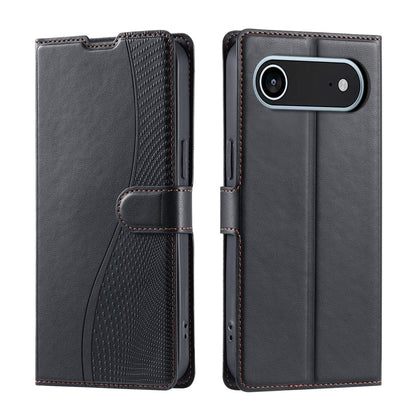 For iPhone Air Voltage Ultra-thin Dot Leather Phone Case - Black - EDA007107531D