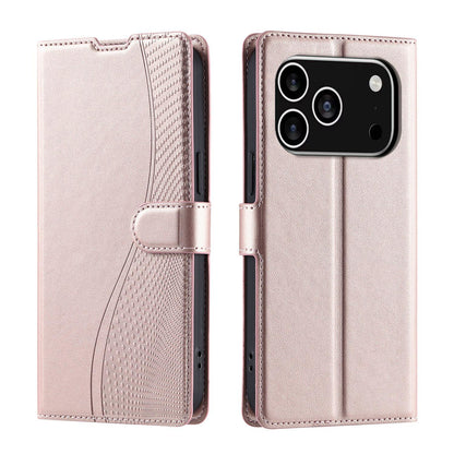 For iPhone 18 Pro Max Voltage Ultra-thin Dot Leather Phone Case - Rose Gold - EDA007107532B