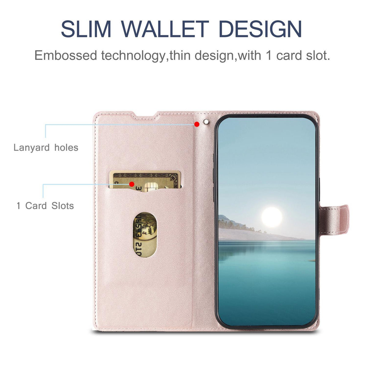 For iPhone 18 Pro Voltage Ultra-thin Dot Leather Phone Case - Rose Gold - EDA007107533B
