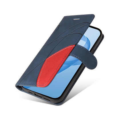 For Redmi K90 Pro Max/Poco F8 Ultra Dual-color Splicing Flip Leather Phone Case(Blue)