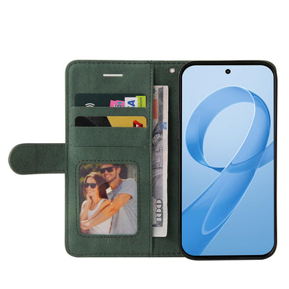For Redmi K90 Pro Max/Poco F8 Ultra Dual-color Splicing Flip Leather Phone Case(Green)
