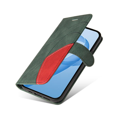 For Redmi K90 Pro Max/Poco F8 Ultra Dual-color Splicing Flip Leather Phone Case(Green)