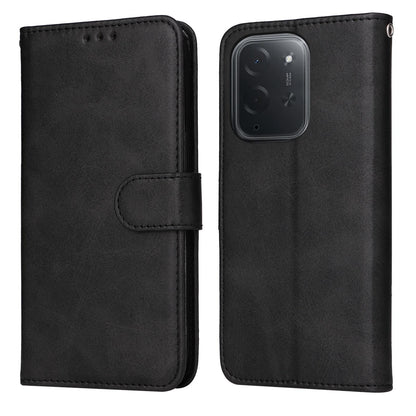 For Xiaomi Poco C95 Pro Classic Calf Texture Flip Leather Phone Case - Black - EDA007115917B