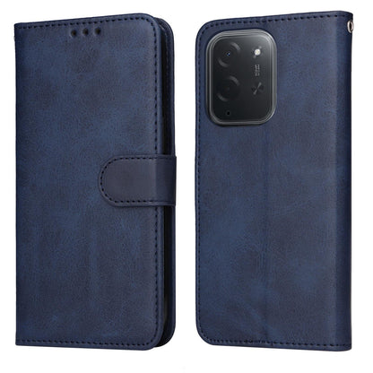 For Xiaomi Poco C95 Pro Classic Calf Texture Flip Leather Phone Case - Blue - EDA007115917E