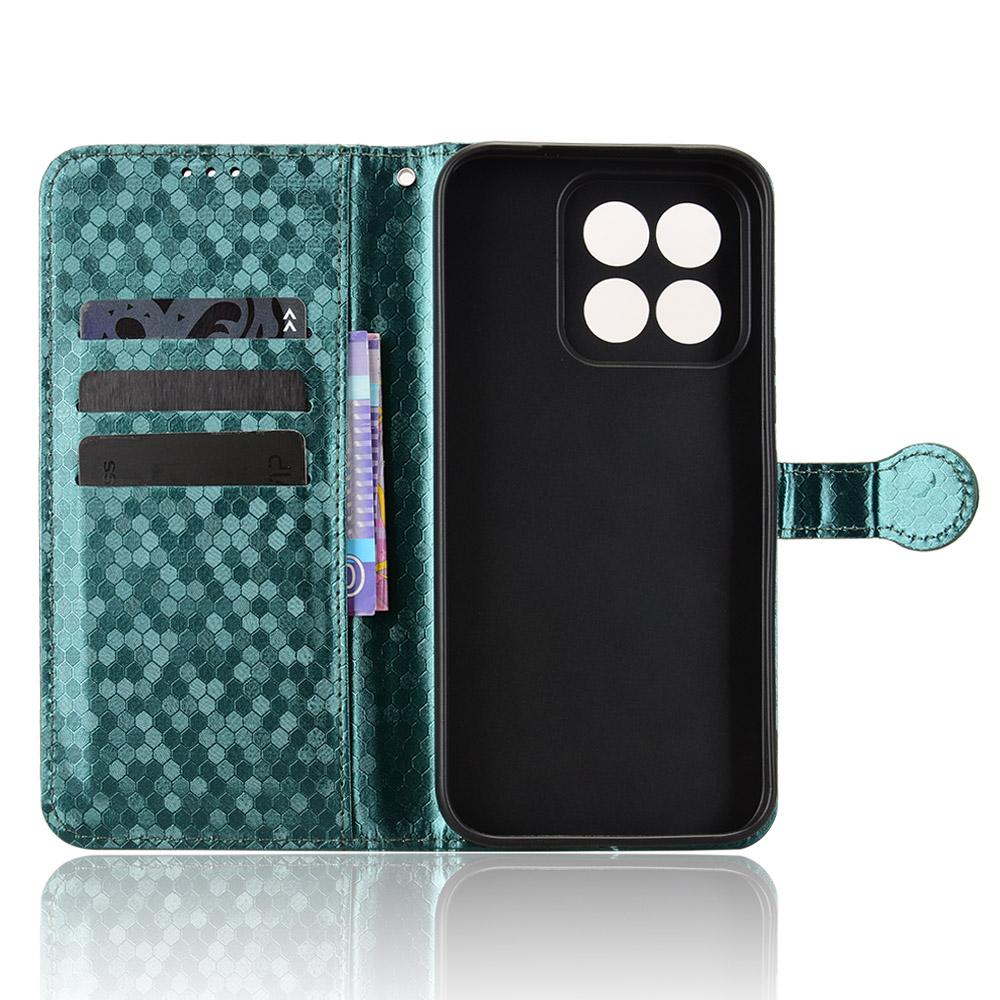 For Xiaomi 17 Max 5G Honeycomb Dot Texture Leather Phone Case - Green - EDA007130911D