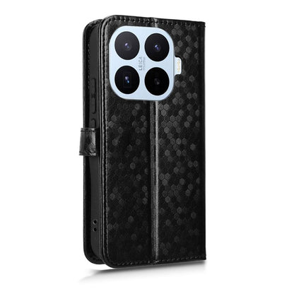 For Xiaomi 17T Pro 5G Honeycomb Dot Texture Leather Phone Case - Black - EDA007130912A