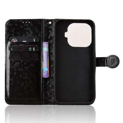 For Xiaomi 17T Pro 5G Honeycomb Dot Texture Leather Phone Case - Black - EDA007130912A