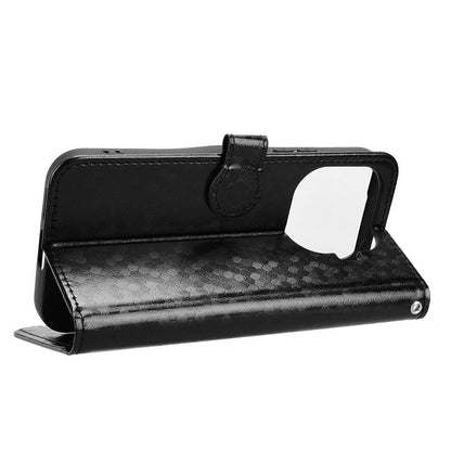 For Xiaomi 17T Pro 5G Honeycomb Dot Texture Leather Phone Case - Black - EDA007130912A