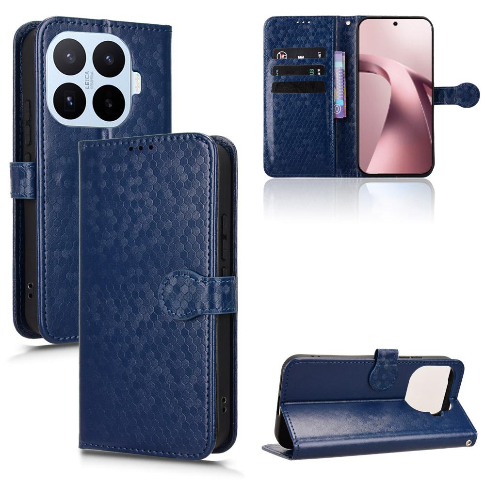 For Xiaomi 17T Pro 5G Honeycomb Dot Texture Leather Phone Case - Blue - EDA007130912C