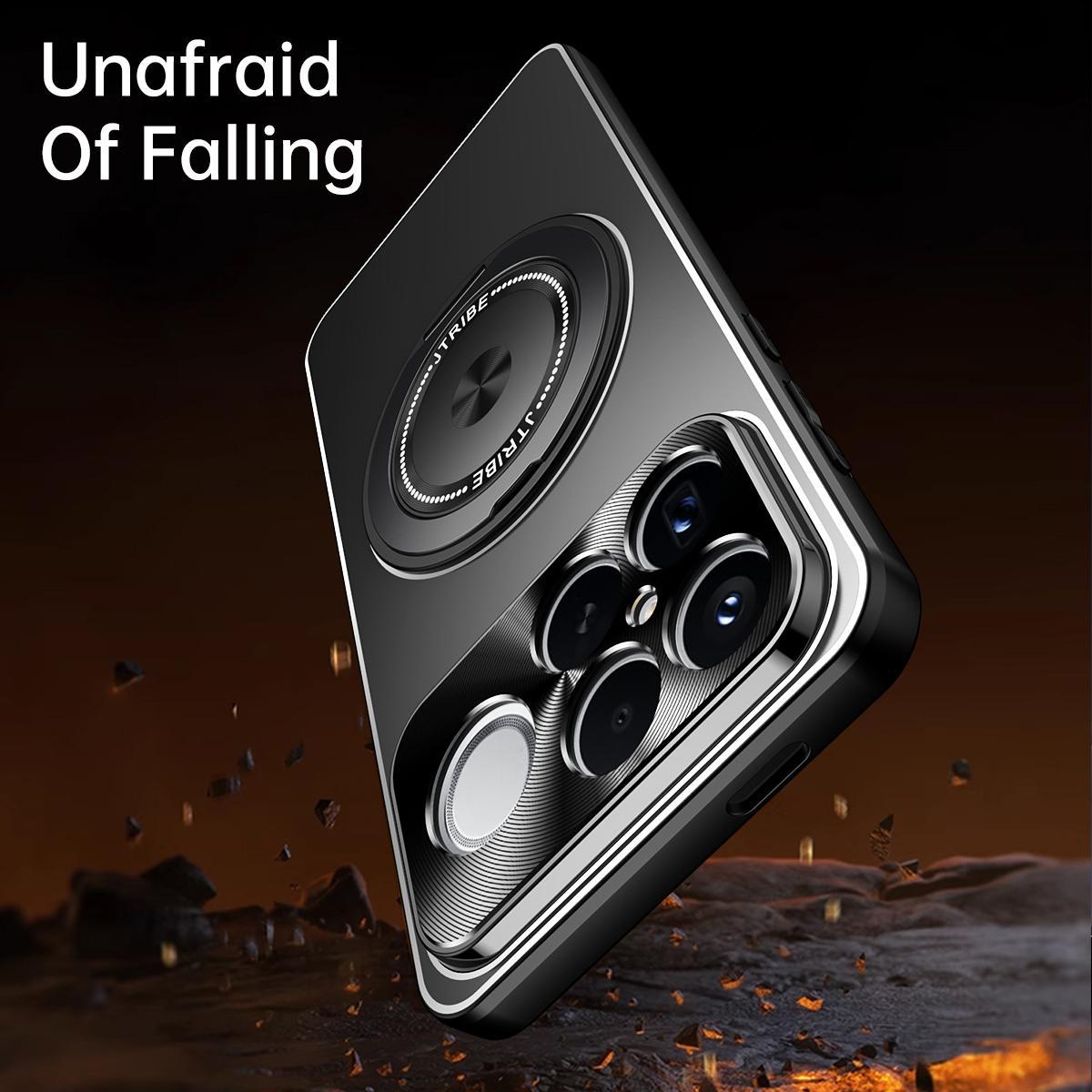 For Redmi K90 Pro Max / Poco F8 Ultra Rotating Holder Frosted Metal Phone Case(Titanium)