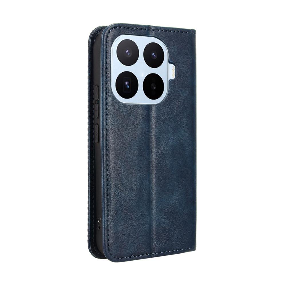 For Xiaomi 17T Pro 5G Magnetic Buckle Retro Texture Leather Phone Case - Blue - EDA007148119C