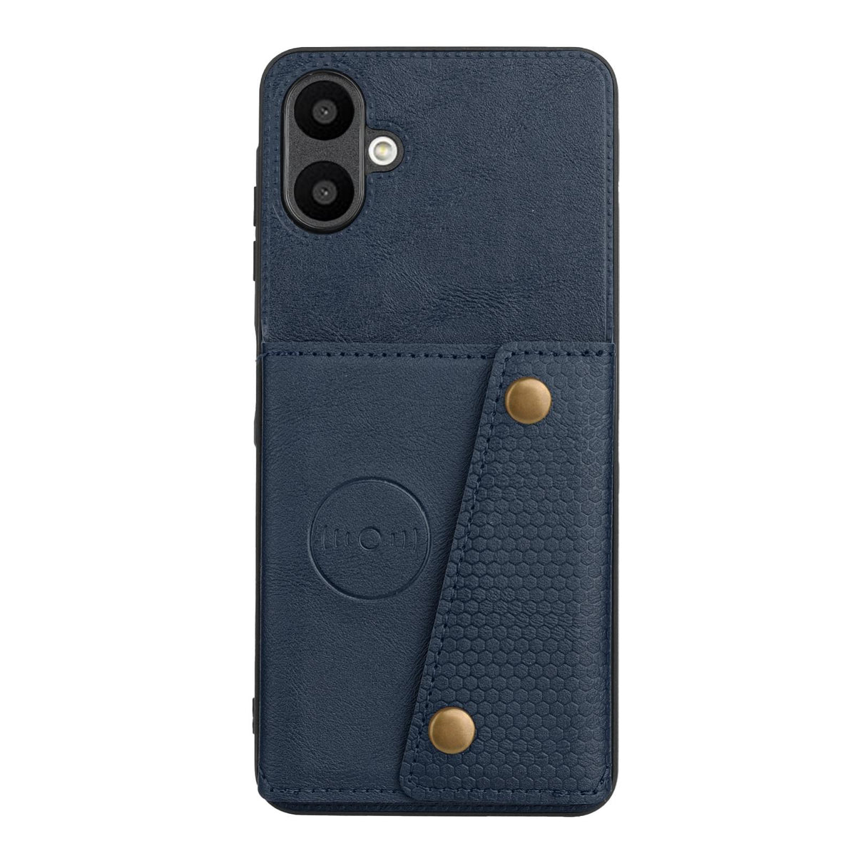 For Galaxy A07 5G Global Double Buckle Card Slots Magnetic Phone Case - Blue - EDA007149709C