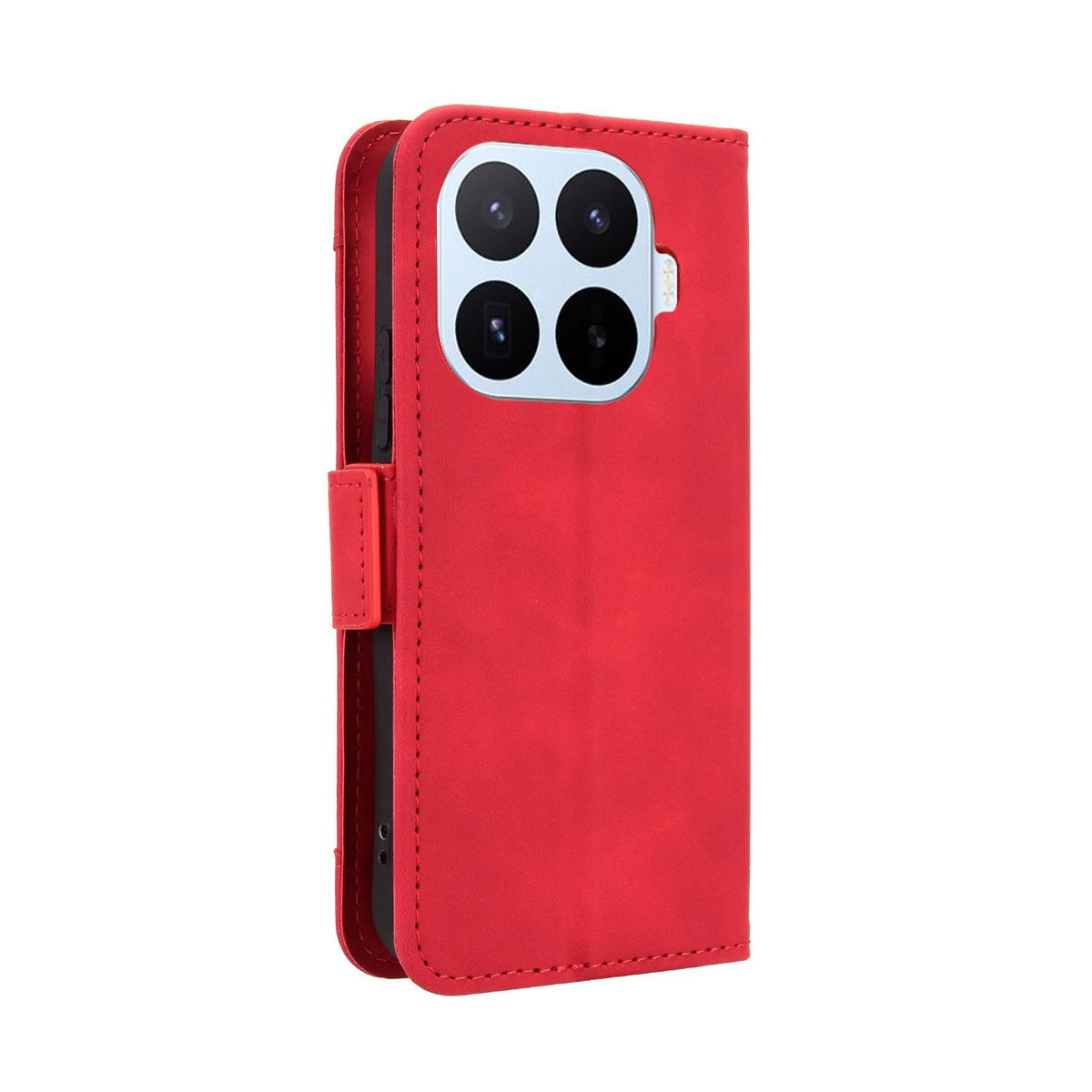 For Xiaomi 17T Pro 5G Skin Feel Calf Texture Card Slots Leather Phone Case - Red - EDA007152115C