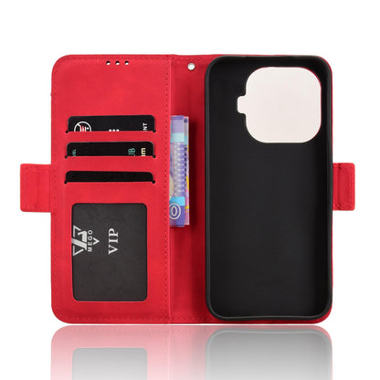 For Xiaomi 17T Pro 5G Skin Feel Calf Texture Card Slots Leather Phone Case - Red - EDA007152115C