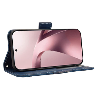For Xiaomi 17T Pro 5G Skin Feel Calf Texture Card Slots Leather Phone Case - Blue - EDA007152115D