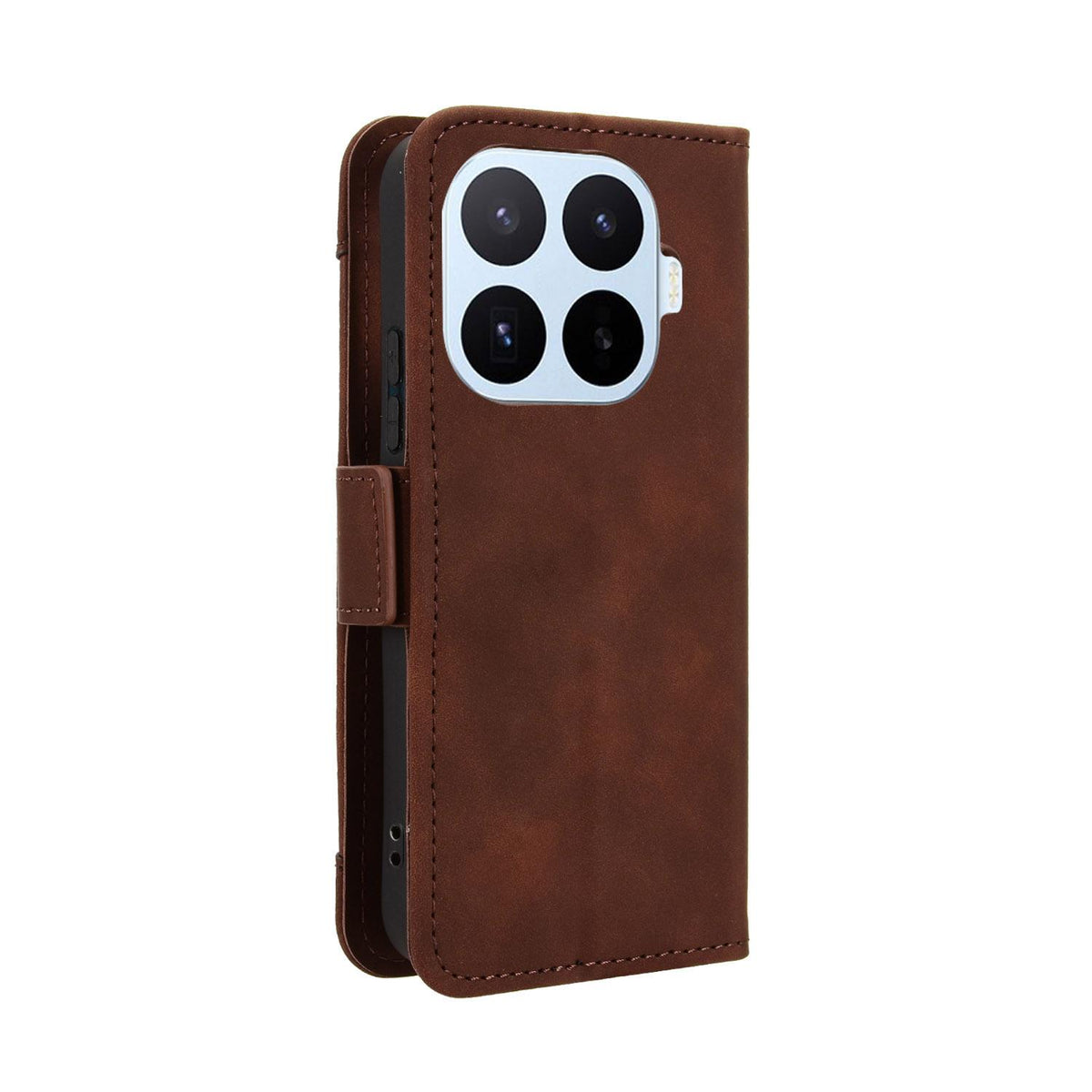 For Xiaomi 17T Pro 5G Skin Feel Calf Texture Card Slots Leather Phone Case - Brown - EDA007152115E