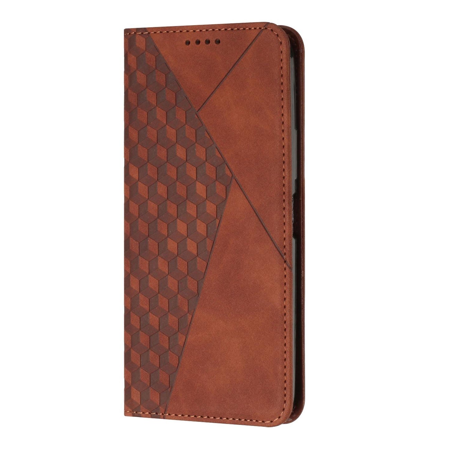For Redmi K90 Pro Max / Poco F8 Ultra Diamond Splicing Skin Feel Magnetic Leather Phone Case(Brown)