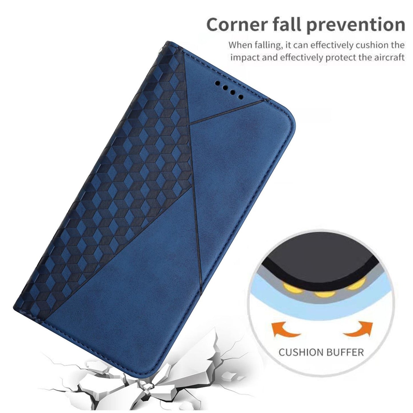 For Redmi K90 Pro Max / Poco F8 Ultra Diamond Splicing Skin Feel Magnetic Leather Phone Case(Blue)