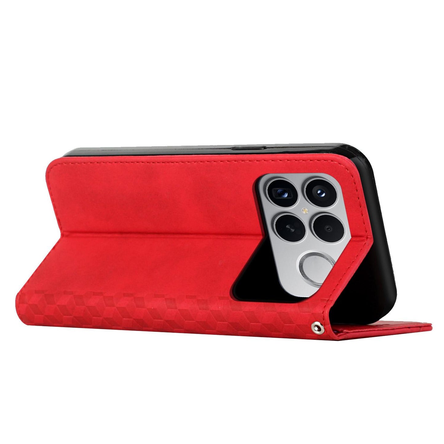For Redmi K90 Pro Max / Poco F8 Ultra Diamond Splicing Skin Feel Magnetic Leather Phone Case(Red)