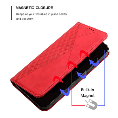 For Redmi K90 Pro Max / Poco F8 Ultra Diamond Splicing Skin Feel Magnetic Leather Phone Case(Red)