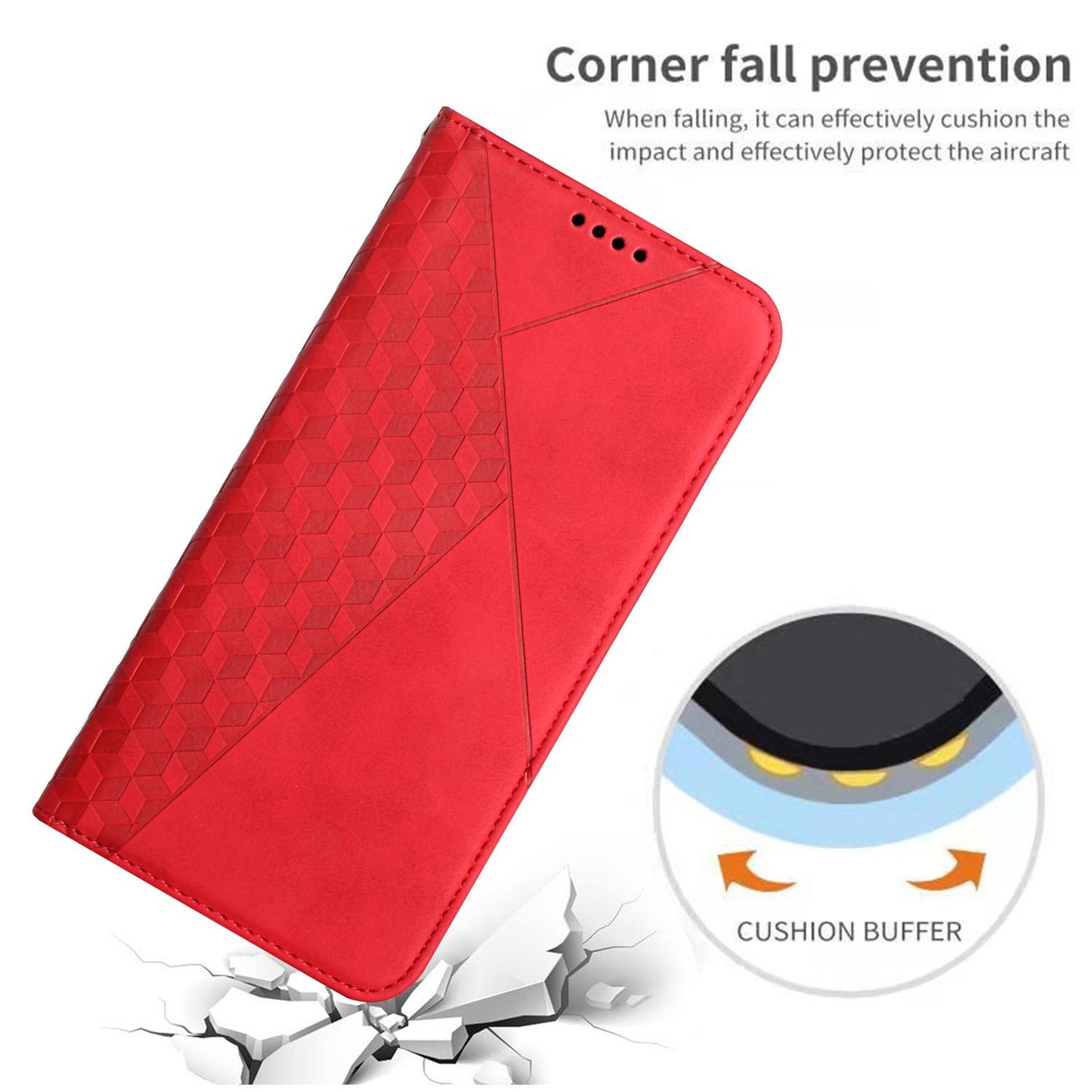 For Redmi K90 Pro Max / Poco F8 Ultra Diamond Splicing Skin Feel Magnetic Leather Phone Case(Red)