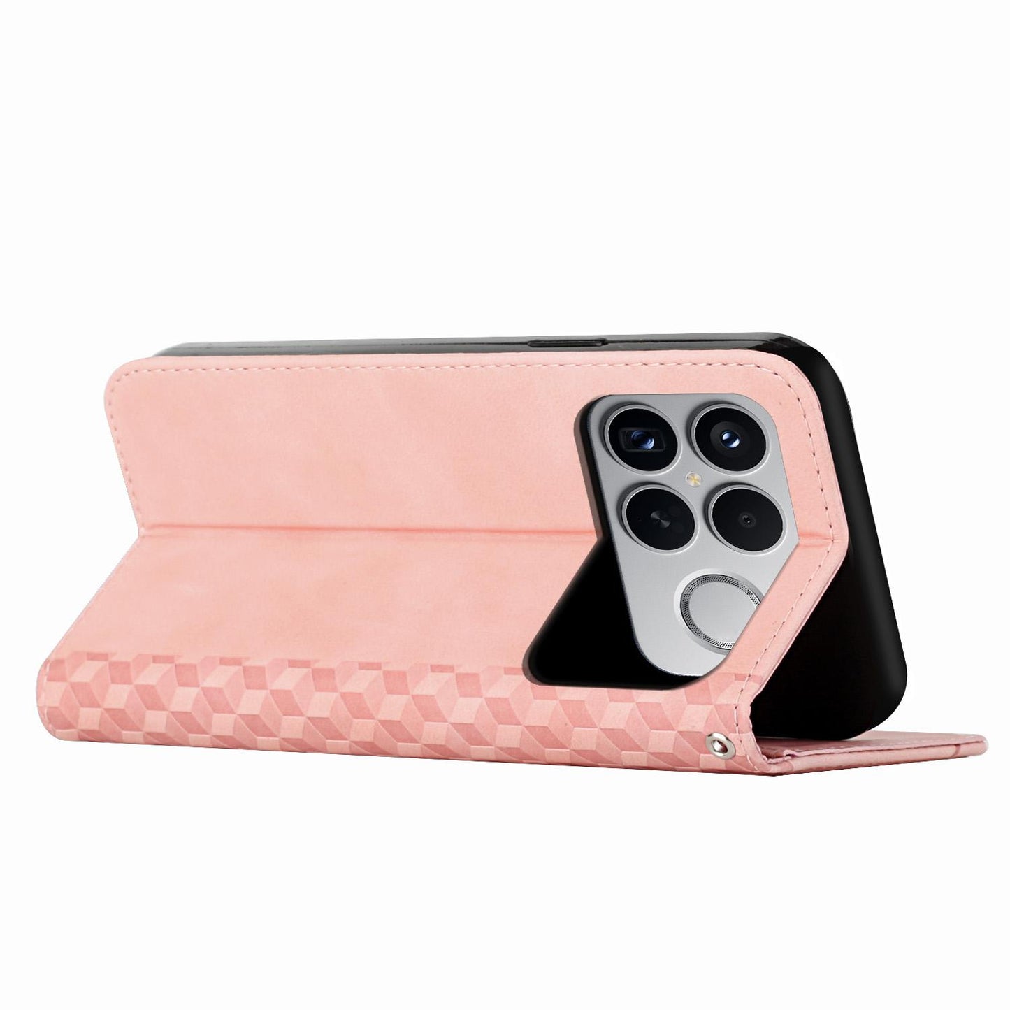 For Redmi K90 Pro Max / Poco F8 Ultra Diamond Splicing Skin Feel Magnetic Leather Phone Case(Rose Gold)