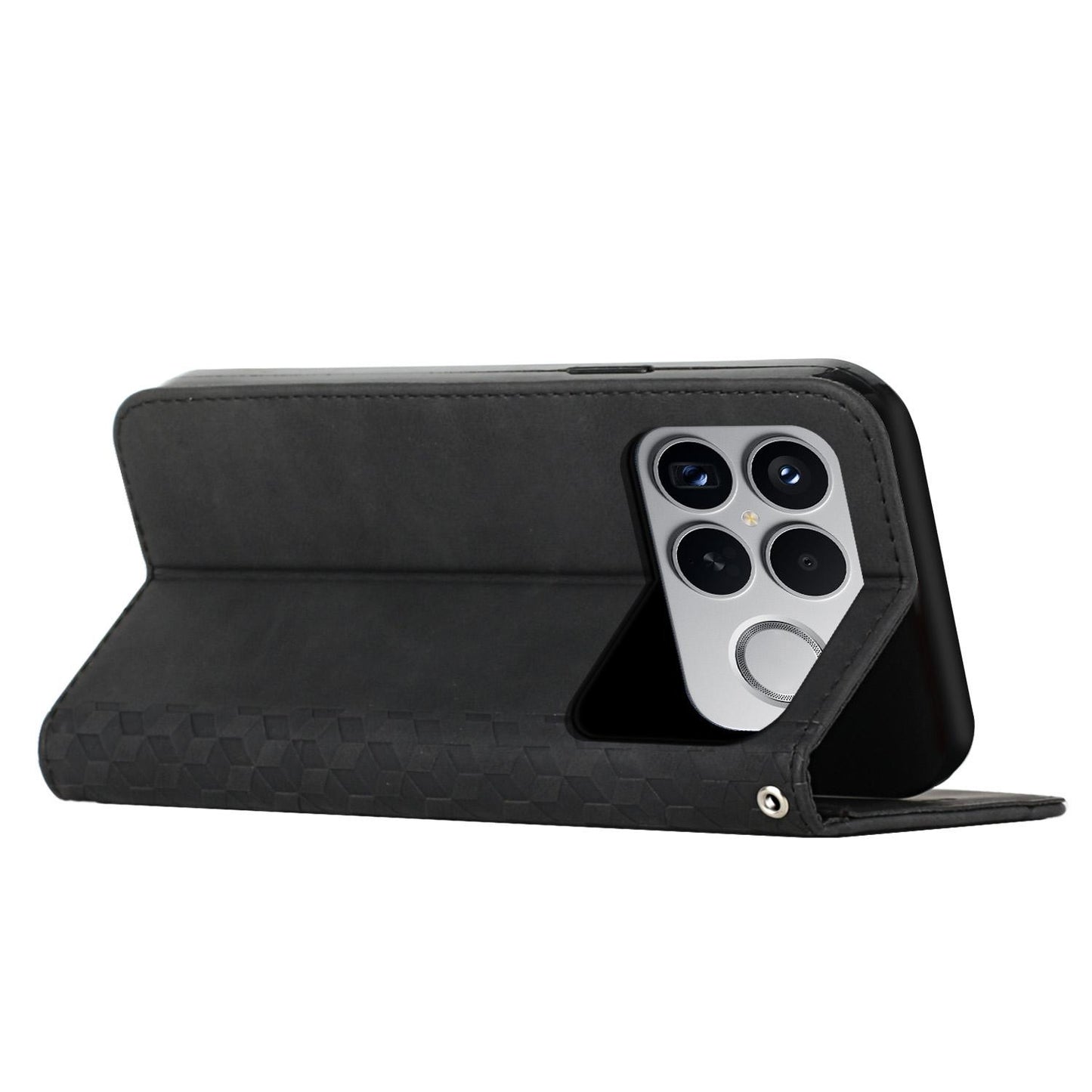 For Redmi K90 Pro Max / Poco F8 Ultra Diamond Splicing Skin Feel Magnetic Leather Phone Case(Black)