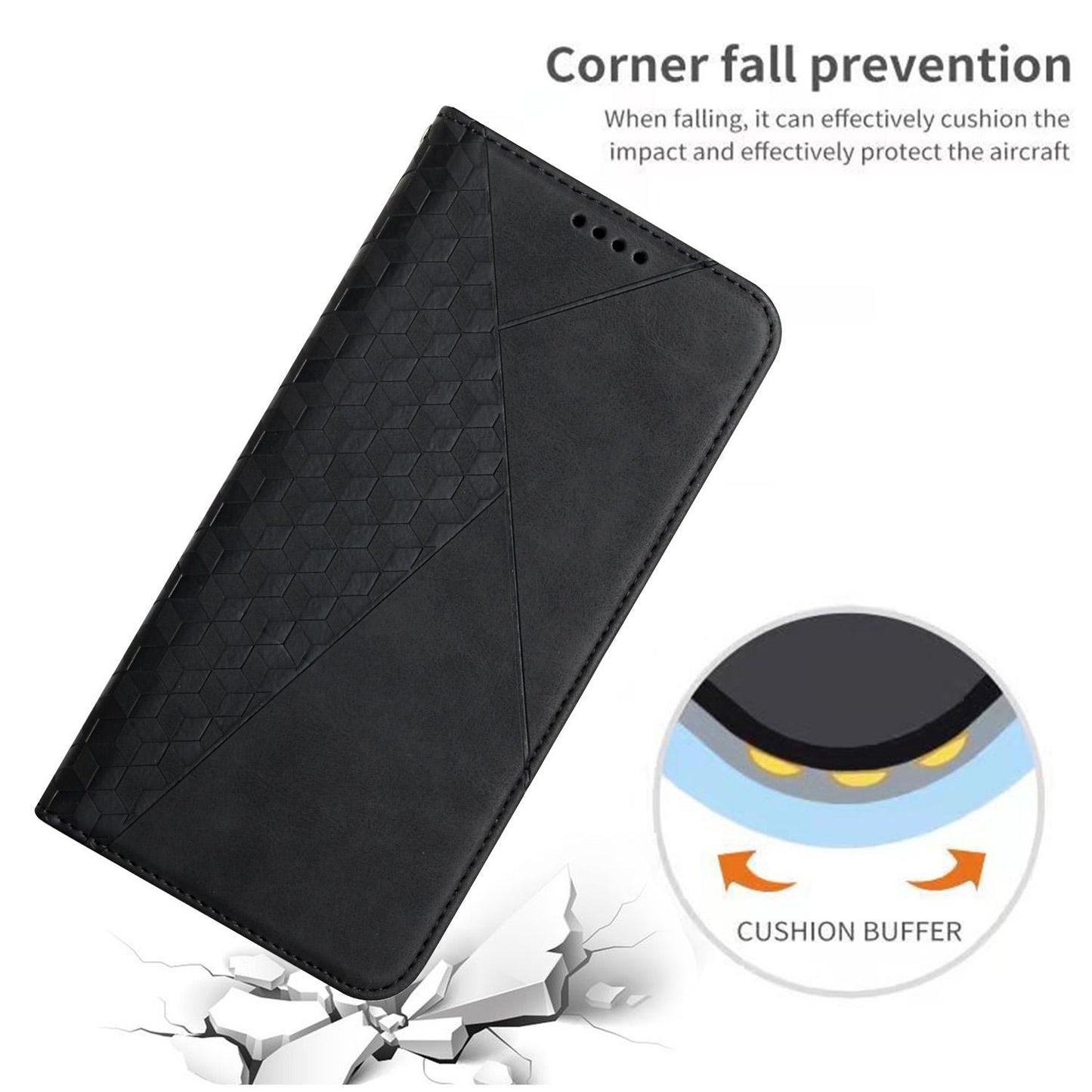 For Redmi K90 Pro Max / Poco F8 Ultra Diamond Splicing Skin Feel Magnetic Leather Phone Case(Black)