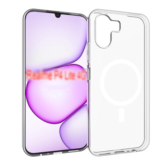 For Realme P4 Lite 4G Global Waterproof Texture TPU Phone Case(Transparent)