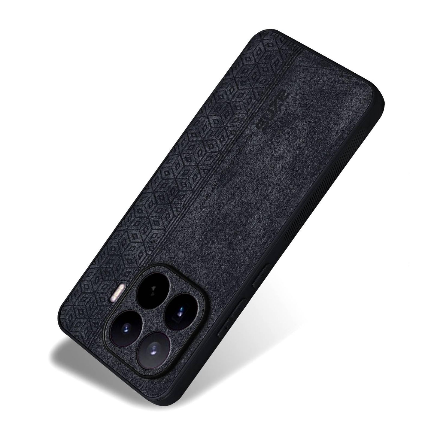 For Xiaomi 17T 5G AZNS 3D Embossed Skin Feel Phone Case(Black)