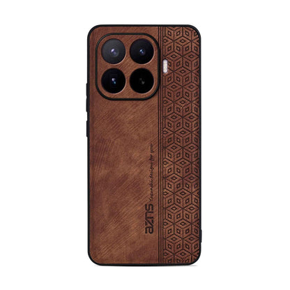 For Xiaomi 17T 5G AZNS 3D Embossed Skin Feel Phone Case(Brown)