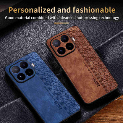 For Xiaomi 17T 5G AZNS 3D Embossed Skin Feel Phone Case(Brown)