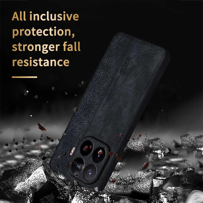 For Xiaomi 17T 5G AZNS 3D Embossed Skin Feel Phone Case(Brown)
