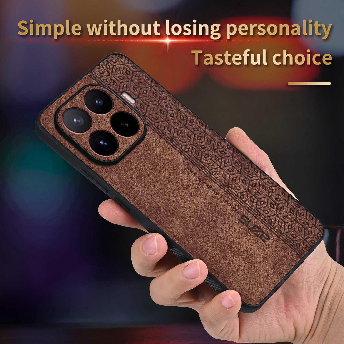 For Xiaomi 17T Pro 5G AZNS 3D Embossed Skin Feel Phone Case(Black)