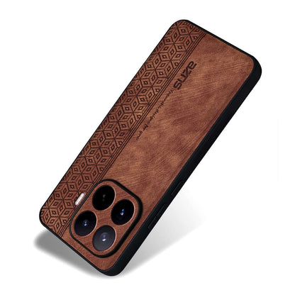 For Xiaomi 17T Pro 5G AZNS 3D Embossed Skin Feel Phone Case(Brown)