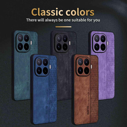 For Xiaomi 17T Pro 5G AZNS 3D Embossed Skin Feel Phone Case(Brown)