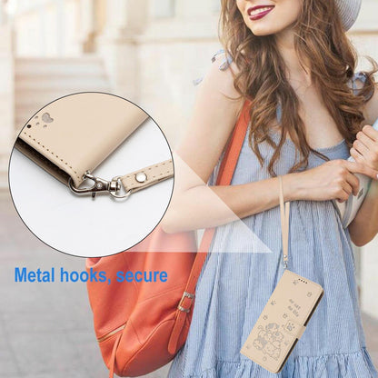 For Redmi K90 Pro Max / Poco F8 Ultra Embossed Kitten Phone Leather Case with Lanyard(Beige)