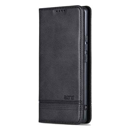 For Xiaomi 17T Pro 5G AZNS Magnetic Calf Texture Flip Leather Phone Case(Black)