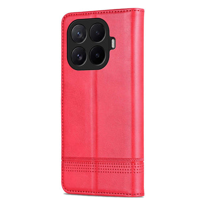 For Xiaomi 17T 5G AZNS Magnetic Calf Texture Flip Leather Phone Case(Red)