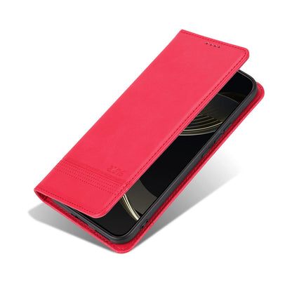 For Xiaomi 17T 5G AZNS Magnetic Calf Texture Flip Leather Phone Case(Red)