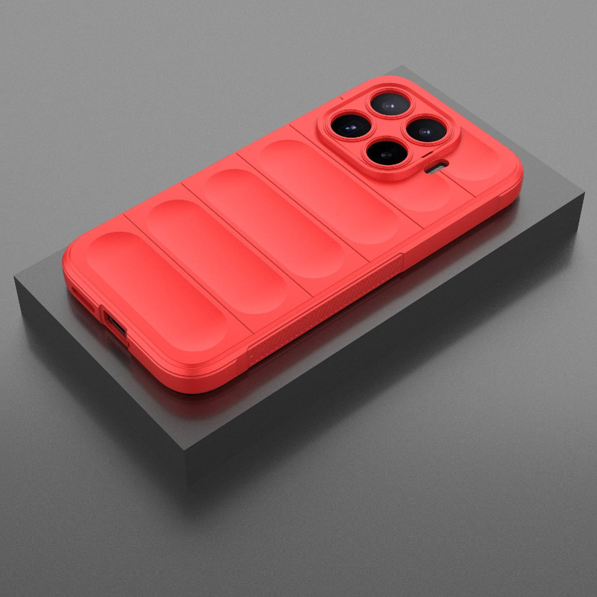 For Xiaomi 17T 5G Global Magic Shield TPU + Flannel Phone Case - Red - EDA007200214B