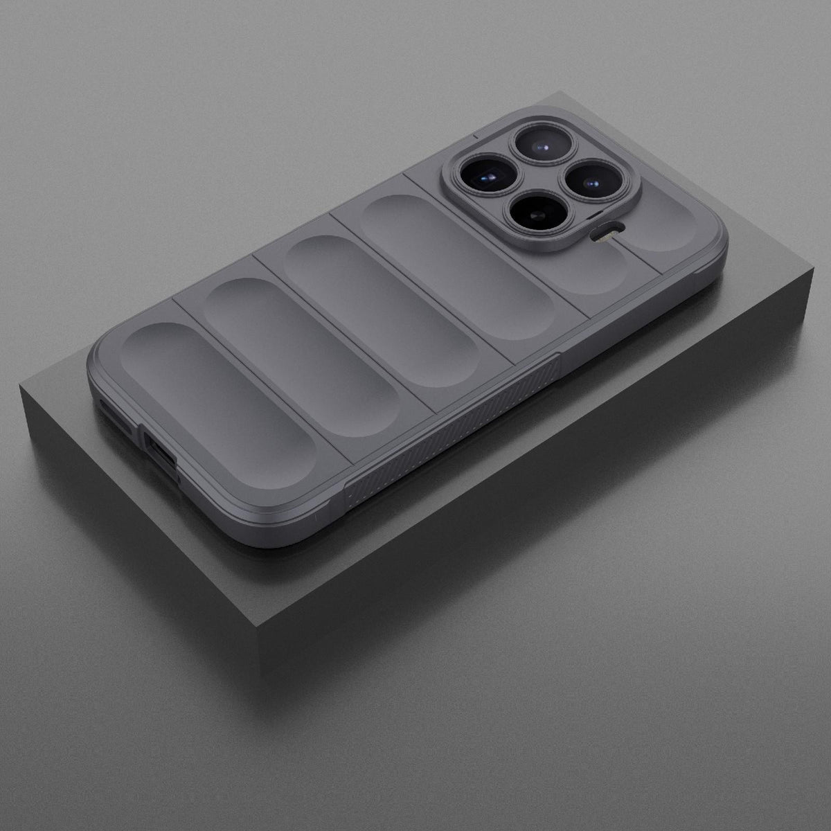 For Xiaomi 17T 5G Global Magic Shield TPU + Flannel Phone Case - Dark Grey - EDA007200214E
