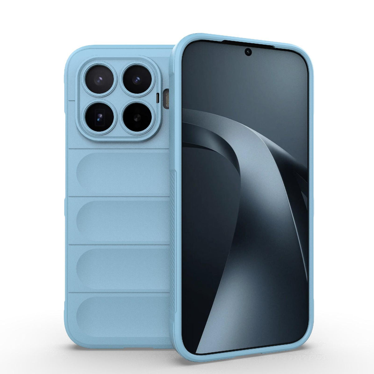 For Xiaomi 17T 5G Global Magic Shield TPU + Flannel Phone Case - Light Blue - EDA007200214F